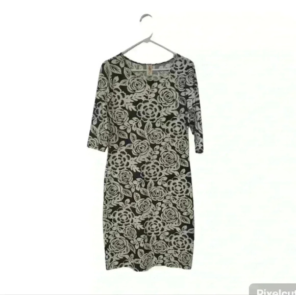 Lara Midi Floral Patterned Women's Dress Size Large - Picture 1 of 5